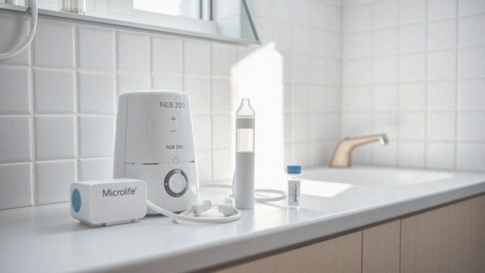 Jakie ostrzeżenia przy używaniu inhalatora NEB 210?