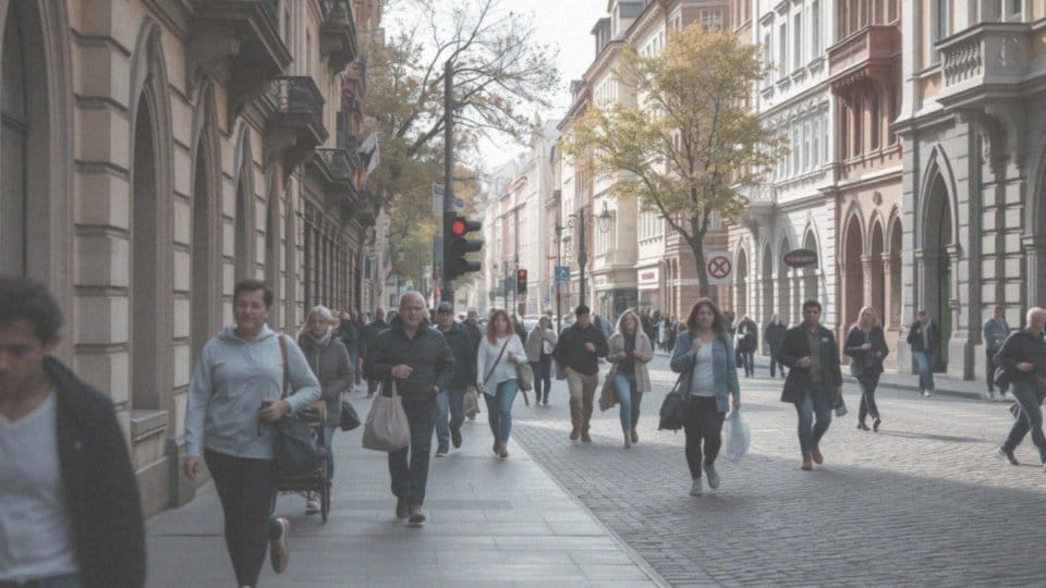 Jakie czynniki wpływają na czas podróży pieszej między ulicami w Krakowie?