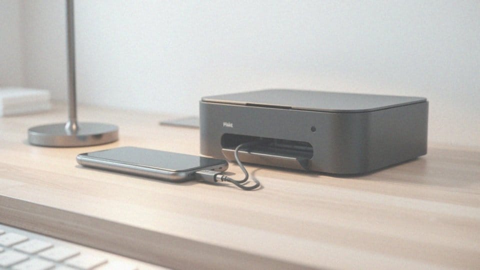 Jak drukować za pomocą kabla USB?