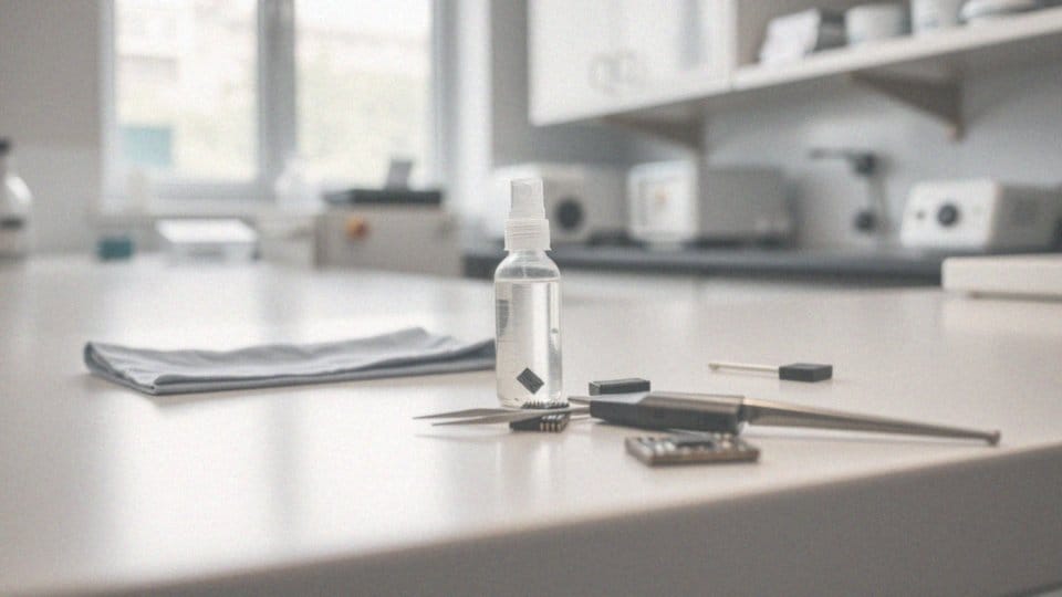 Jakie powierzchnie można czyścić alkoholem izopropylowym?