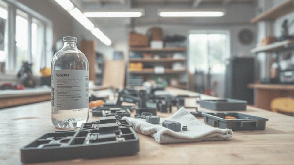 Jakie są zalety stosowania spirytusu do odtłuszczania plastiku?